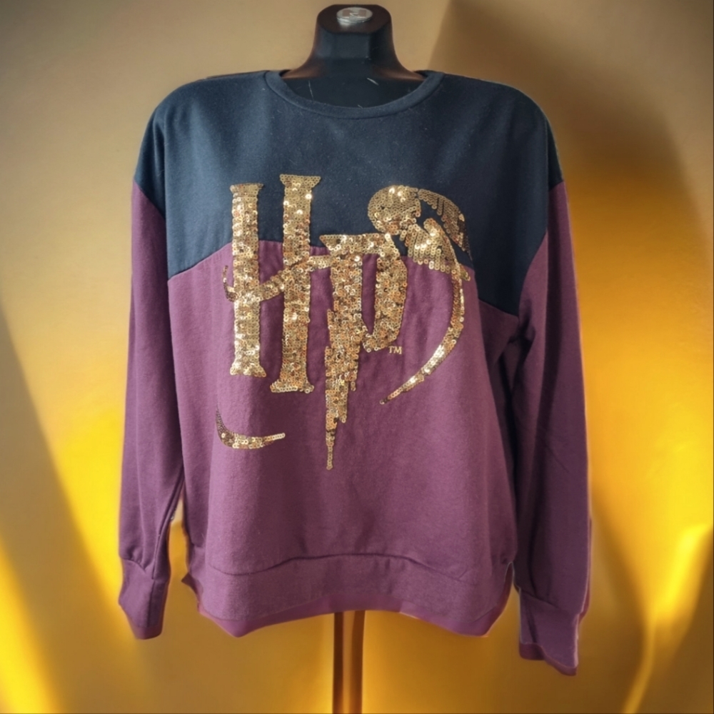 Harry Potter Gold Glitter Sweatshirt